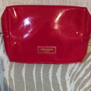 Yves St Laurent Red Patent Look  Small Cosmetics Case